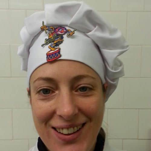 Claire, chef and fish fryer
